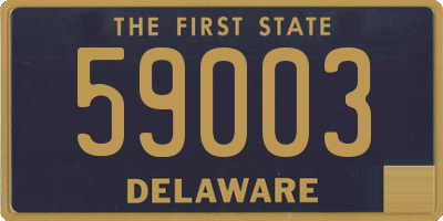 DE license plate 59003