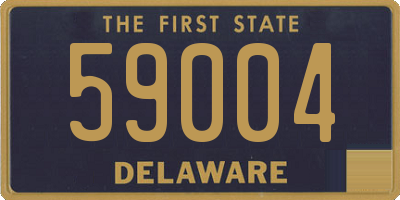 DE license plate 59004