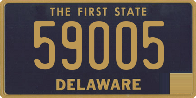 DE license plate 59005