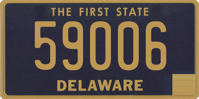 DE license plate 59006