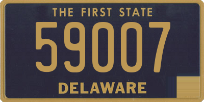 DE license plate 59007