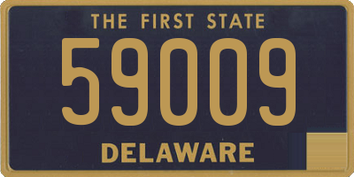 DE license plate 59009