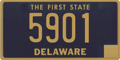 DE license plate 5901