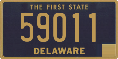 DE license plate 59011