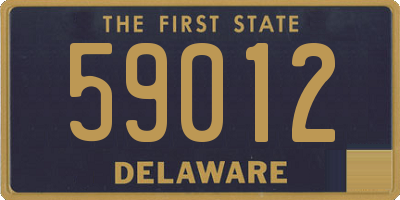 DE license plate 59012