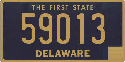 DE license plate 59013