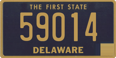 DE license plate 59014