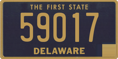 DE license plate 59017