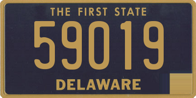 DE license plate 59019