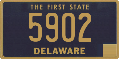 DE license plate 5902