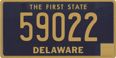 DE license plate 59022