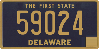 DE license plate 59024