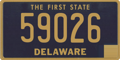 DE license plate 59026