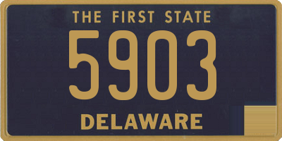 DE license plate 5903