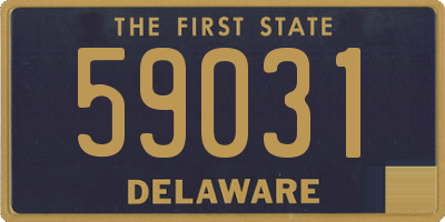 DE license plate 59031