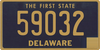 DE license plate 59032