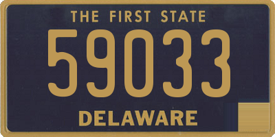 DE license plate 59033