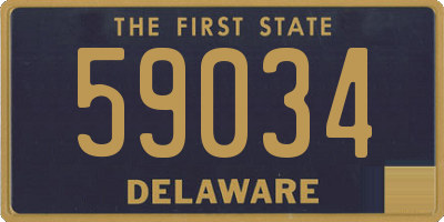 DE license plate 59034