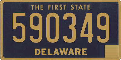 DE license plate 590349