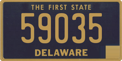 DE license plate 59035