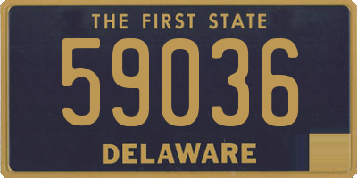 DE license plate 59036