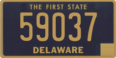 DE license plate 59037