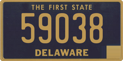 DE license plate 59038