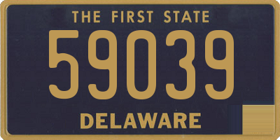 DE license plate 59039