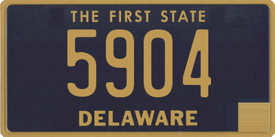 DE license plate 5904