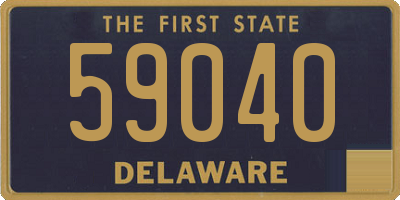 DE license plate 59040