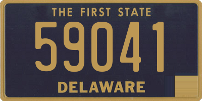 DE license plate 59041