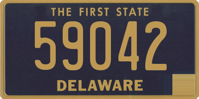 DE license plate 59042