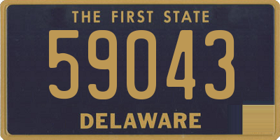 DE license plate 59043