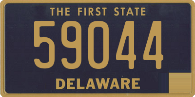 DE license plate 59044