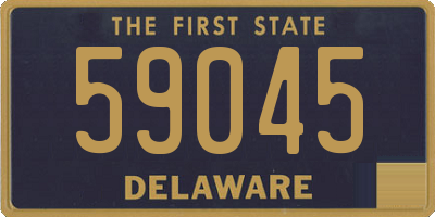 DE license plate 59045