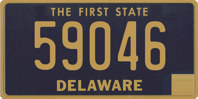 DE license plate 59046