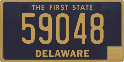 DE license plate 59048