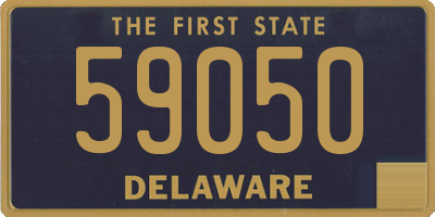 DE license plate 59050