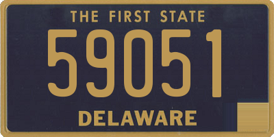 DE license plate 59051