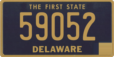 DE license plate 59052