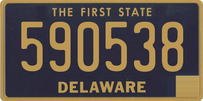 DE license plate 590538