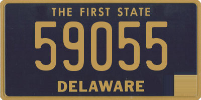 DE license plate 59055