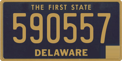 DE license plate 590557