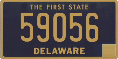 DE license plate 59056