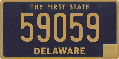 DE license plate 59059