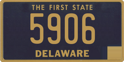 DE license plate 5906