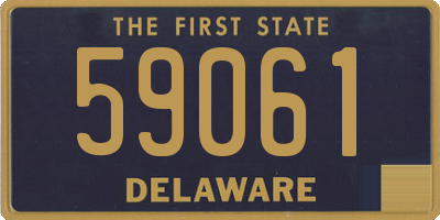 DE license plate 59061