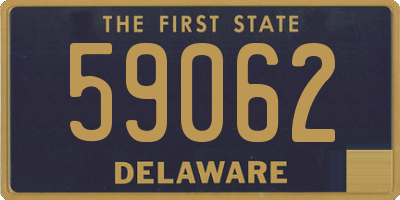 DE license plate 59062