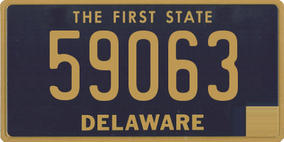 DE license plate 59063