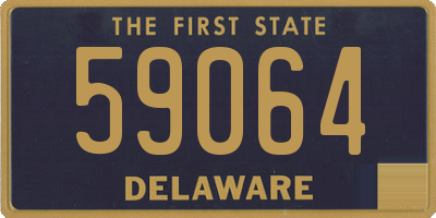 DE license plate 59064